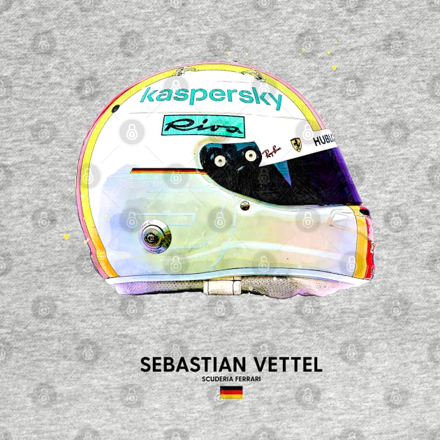 F1 2020 Sebastian Vettel Crash Helmet by DB Motorsport Designs